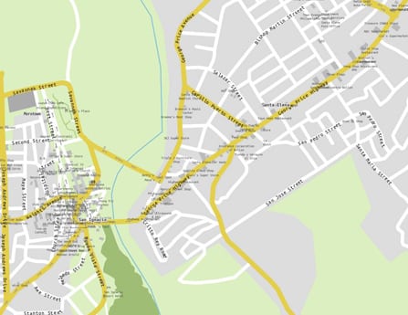 downtown san ignacio map